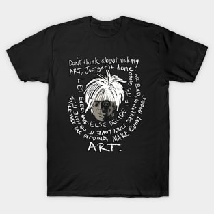 Warhol Make Art Monchrome T-Shirt